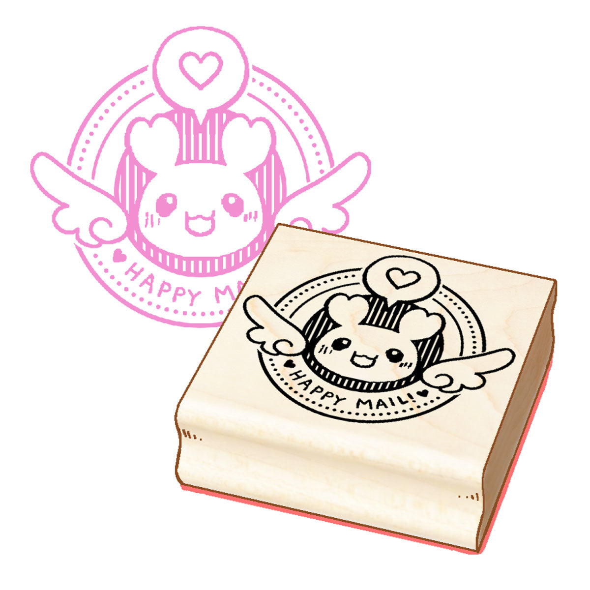 Happy Mail Wooden Stamp
