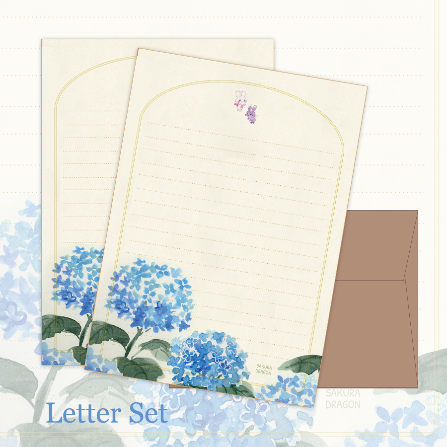 Hydrangea Letter Set