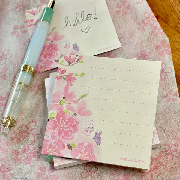 Cherry Blossoms Memo Pad