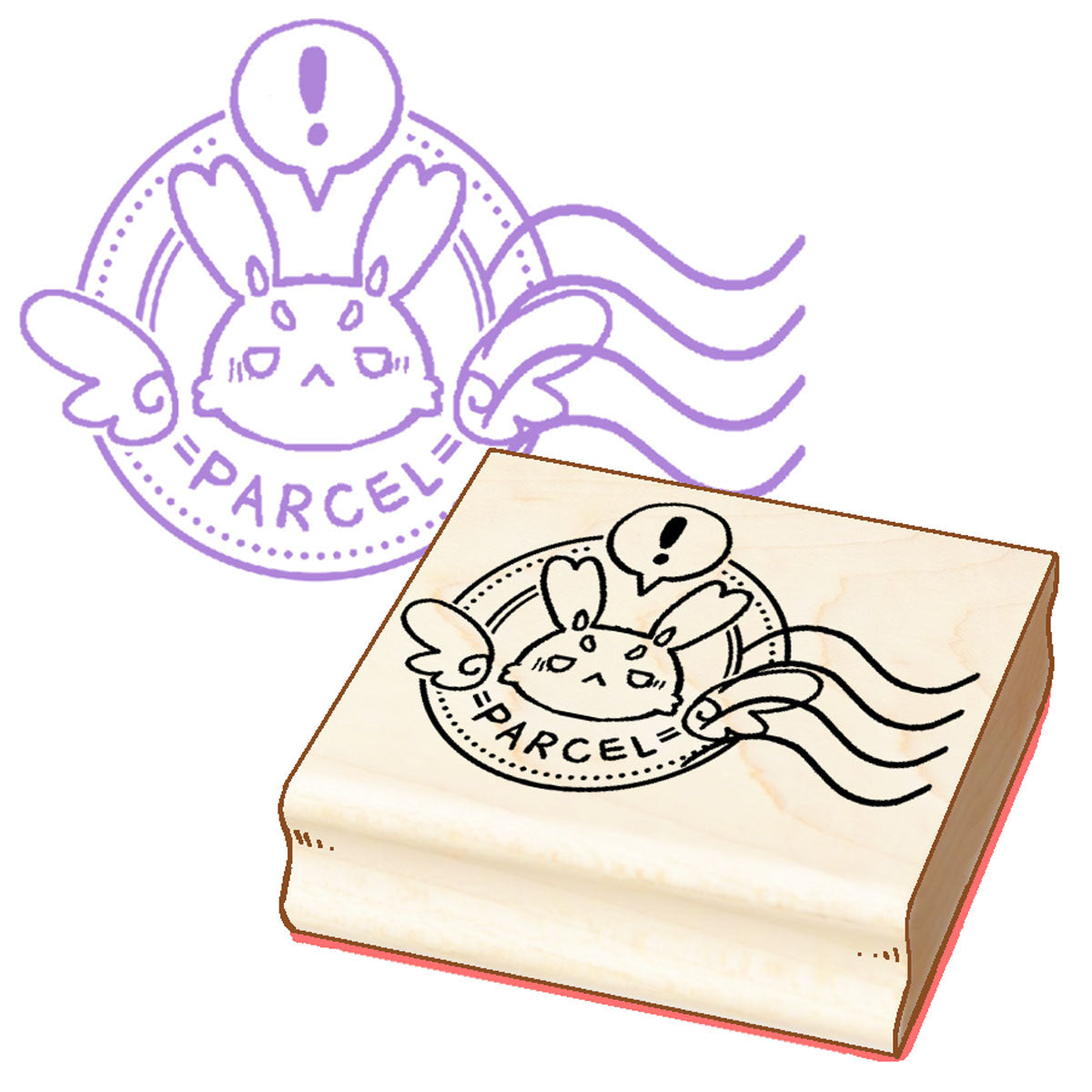 Parcel Wooden Stamp