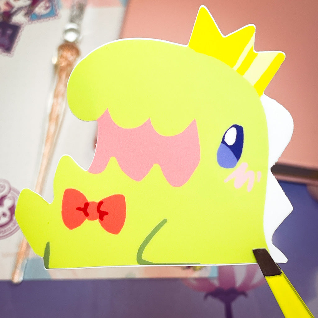 Peek-A-Dino Vinyl Sticker