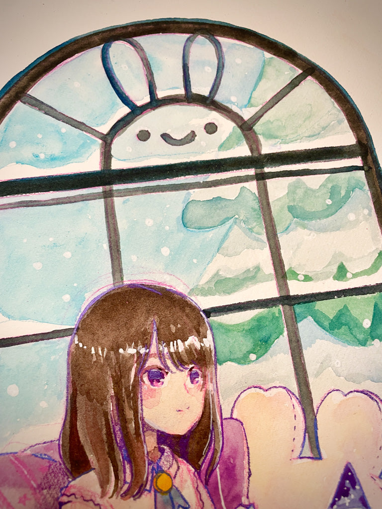 Reading Nook - Original Watercolor Painting