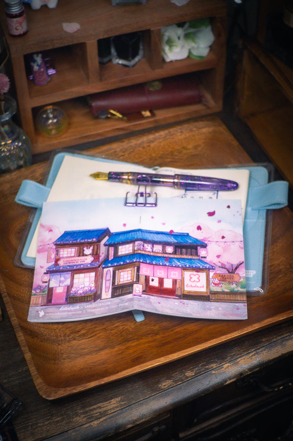 Sakura Street A6 Notebook - Shopfronts