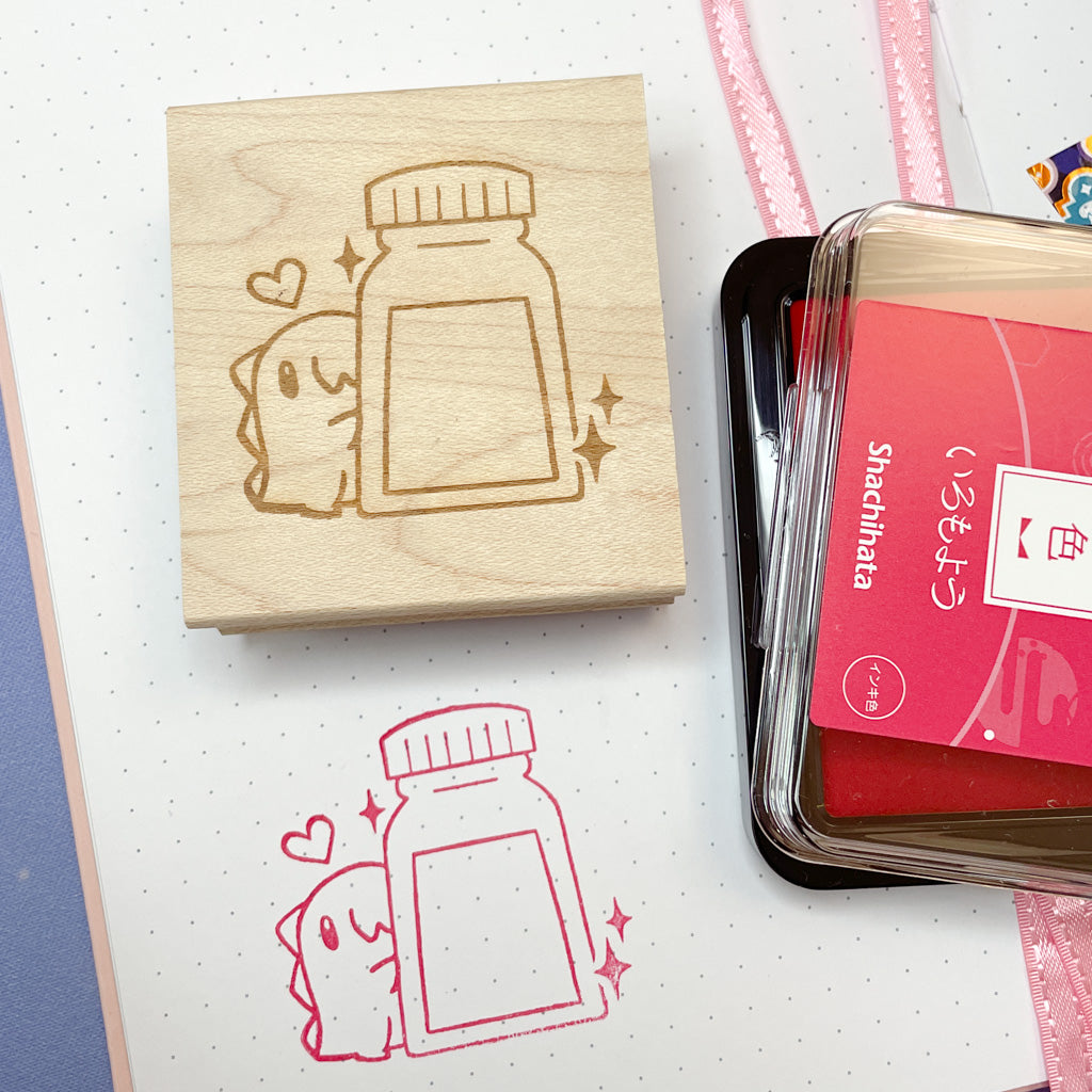 An Itty Bitty Bottle Wooden Stamp