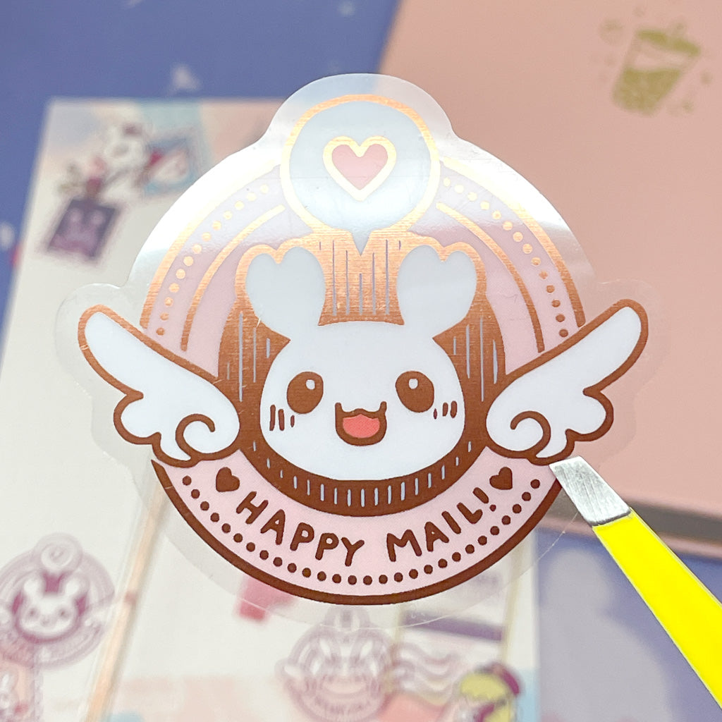 Happy Mail Clear Sticker