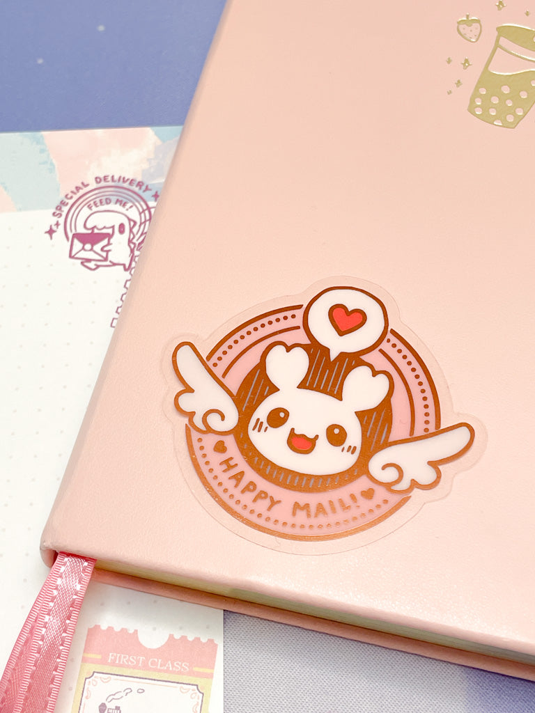 Happy Mail Clear Sticker