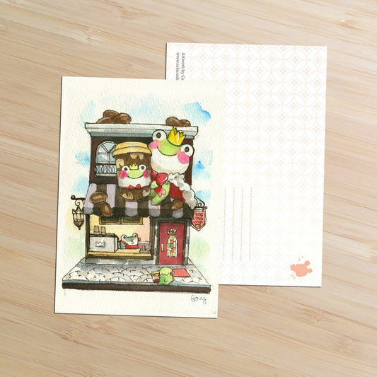 Coffee Shop Postcard - Sakuradragon
