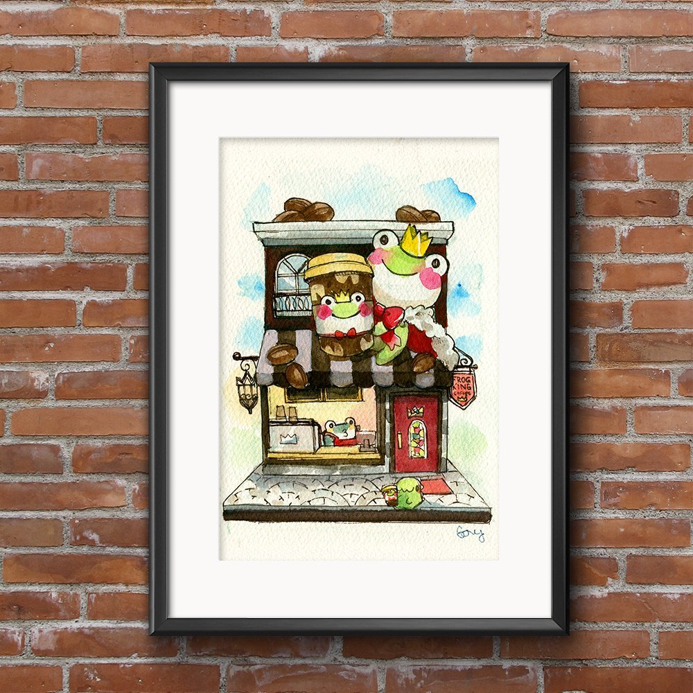 Coffee Shop Print - Sakuradragon