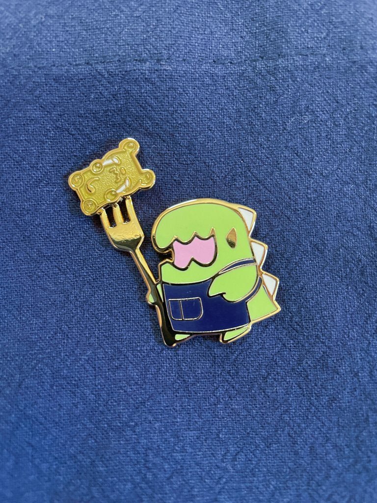 Feed Me Dino Cafe Pin Set - Sakuradragon