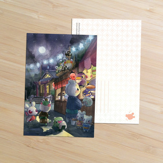 Festival Nights Postcard - Sakuradragon