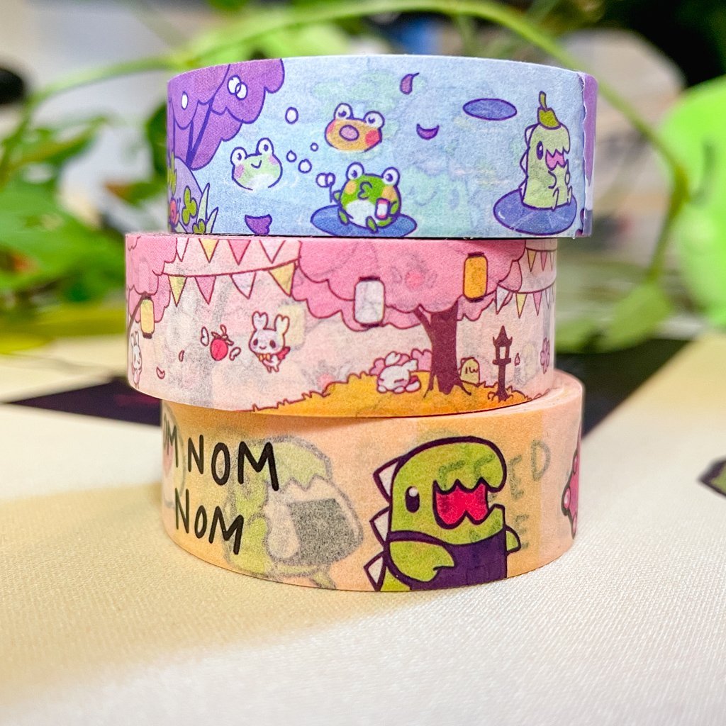 Frog's Wonderland Washi Tape Roll - Sakuradragon