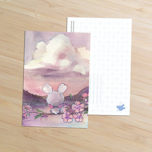 Pink Cloud Postcard - Sakuradragon