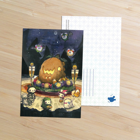 Pumpkin Parade Postcard - Sakuradragon