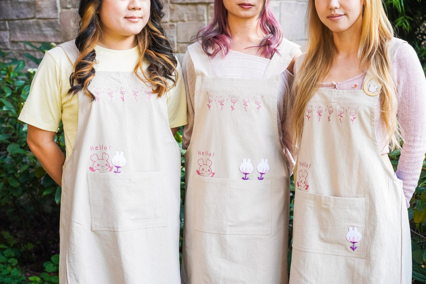 Sakuradragon's Garden Linen Apron - Sakuradragon