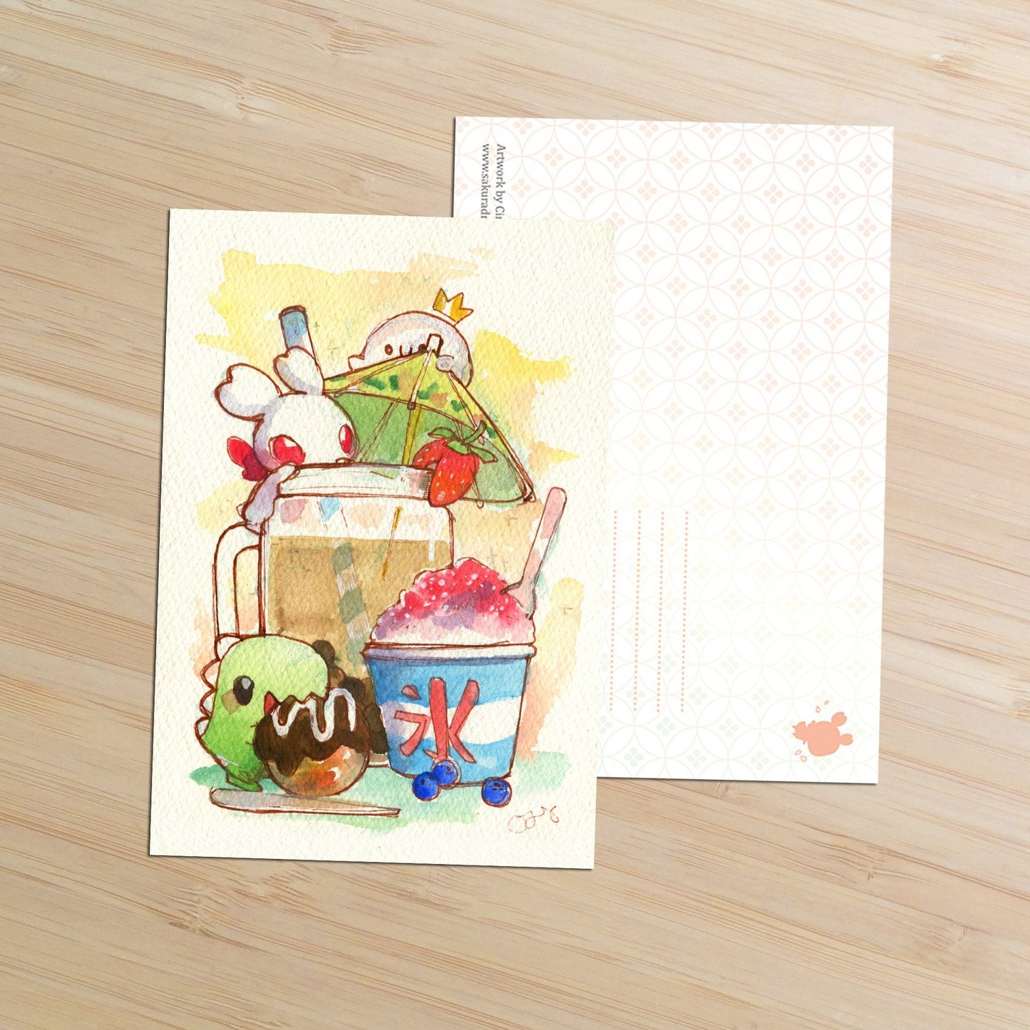 Summer Treats Postcard - Sakuradragon