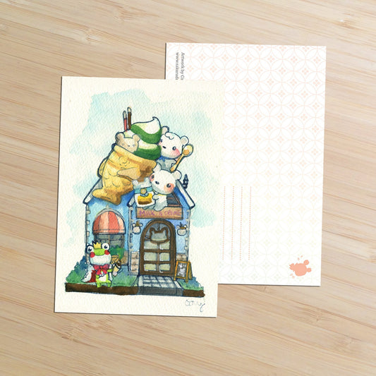 Taiyaki Shop Postcard - Sakuradragon