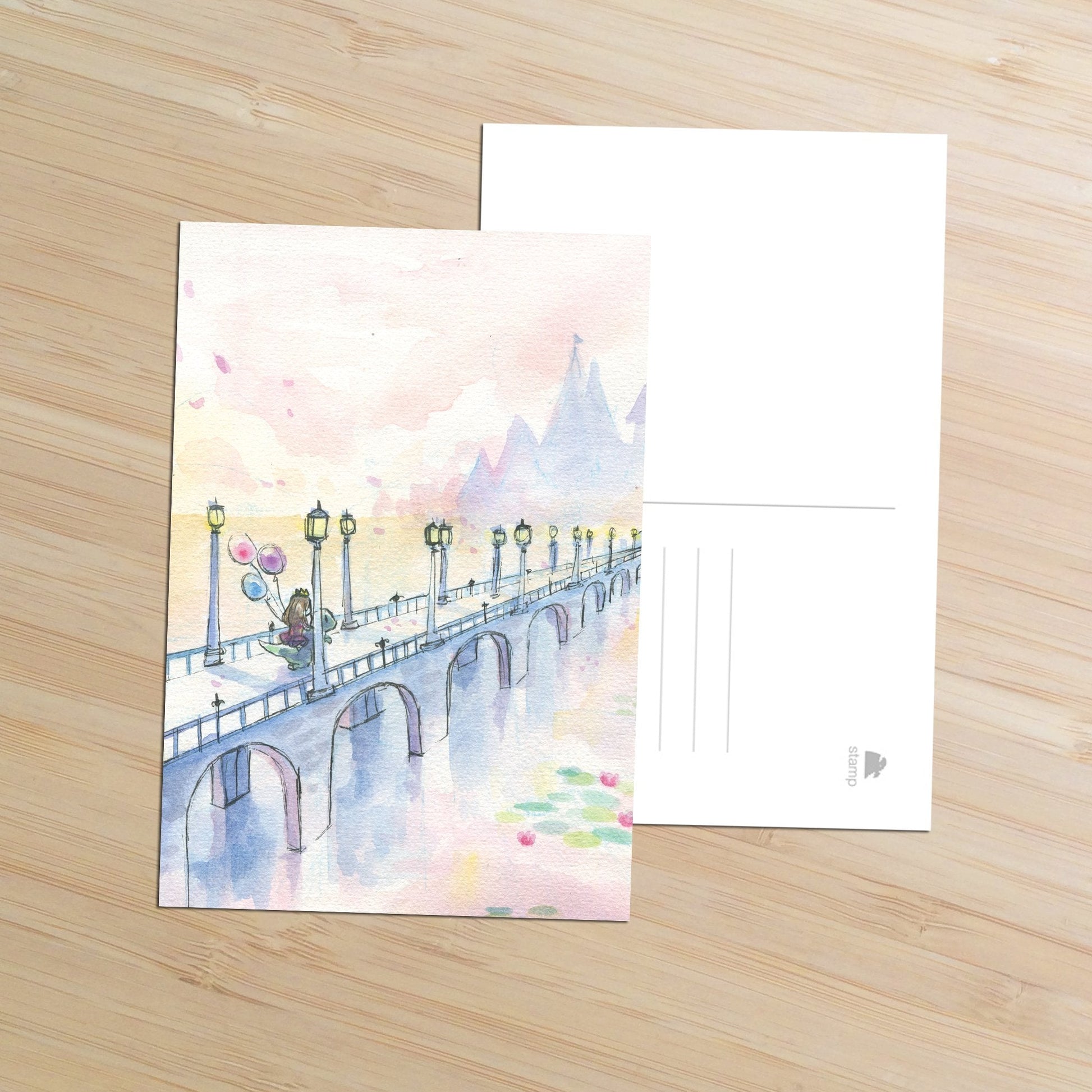 The Princess and Companion Postcard - Sakuradragon