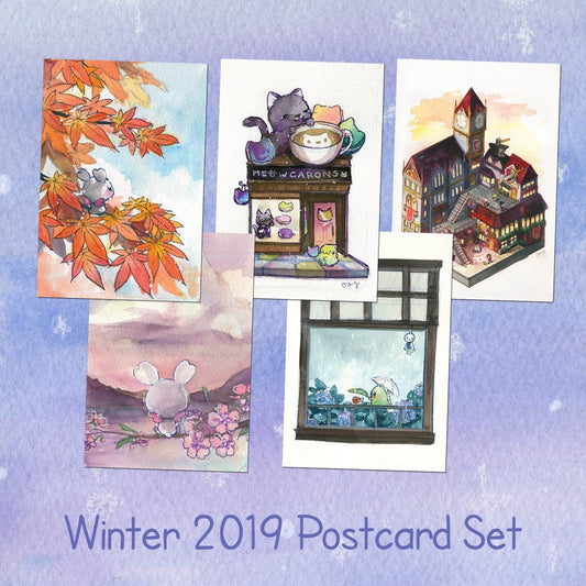 Winter 2019 Postcard Set - Sakuradragon