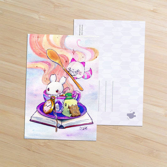 Wonderland Tea Friends Postcard - Sakuradragon