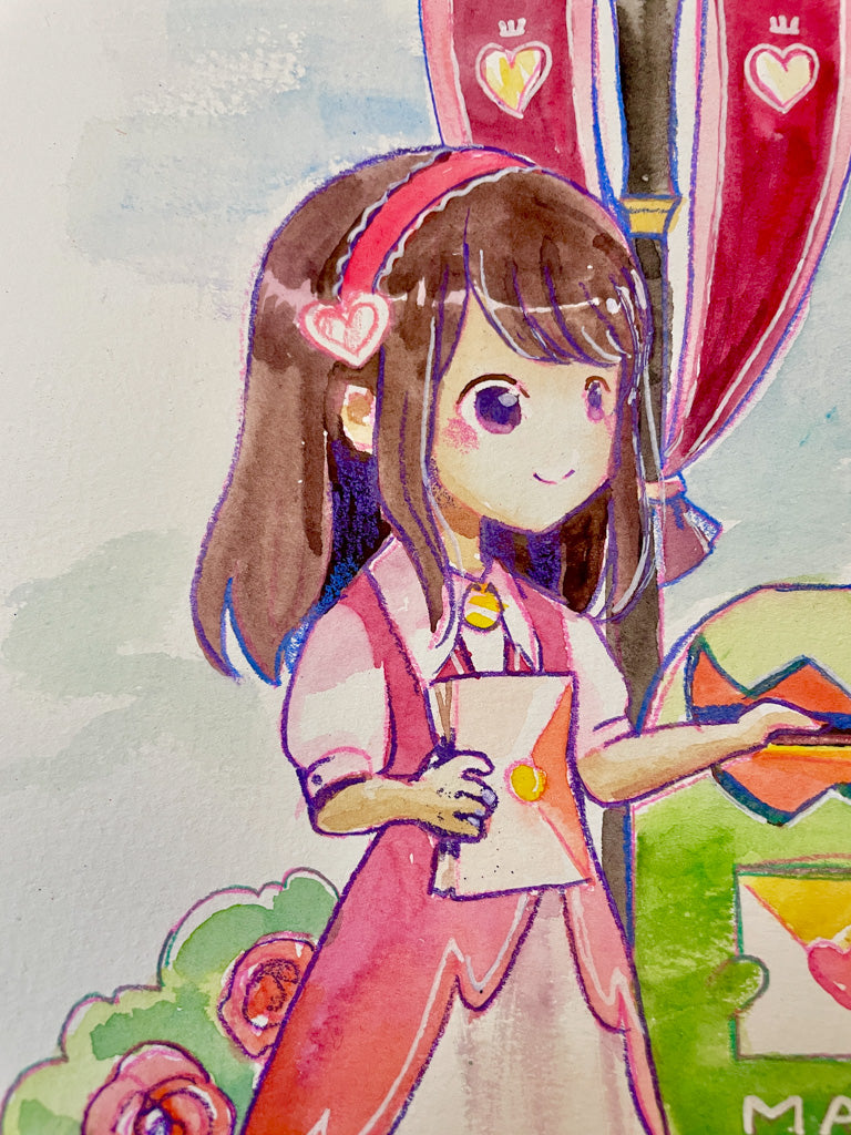 Feed Me Mailbox - Original Watercolor Painting