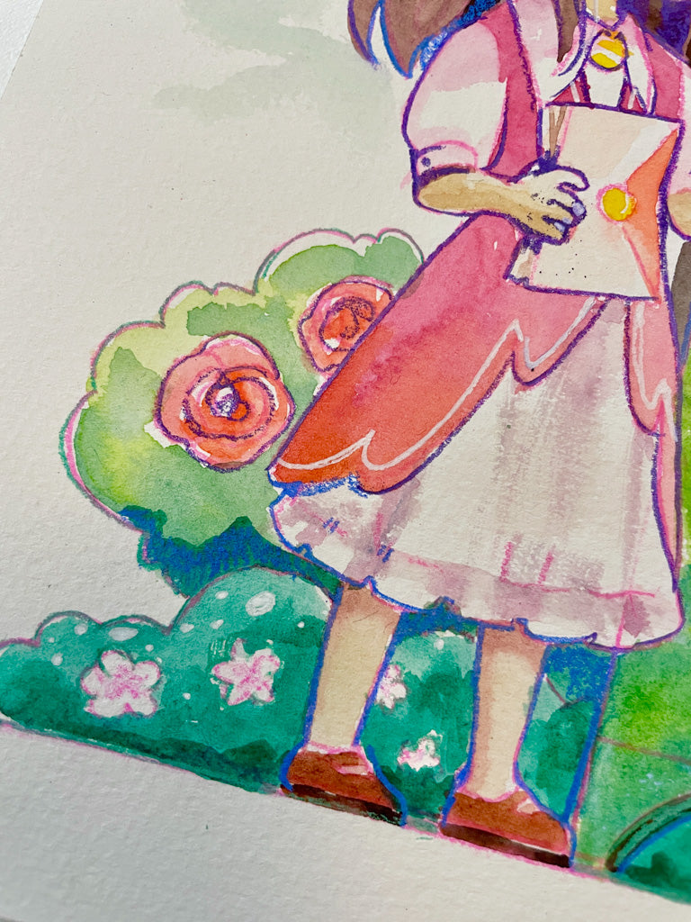 Feed Me Mailbox - Original Watercolor Painting