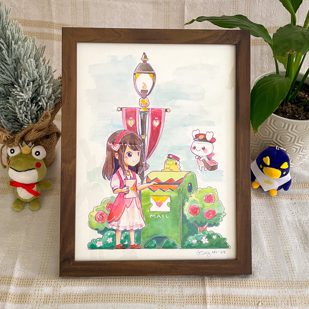 Feed Me Mailbox - Original Watercolor Painting