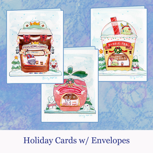 Winter Market Greeting Cards
