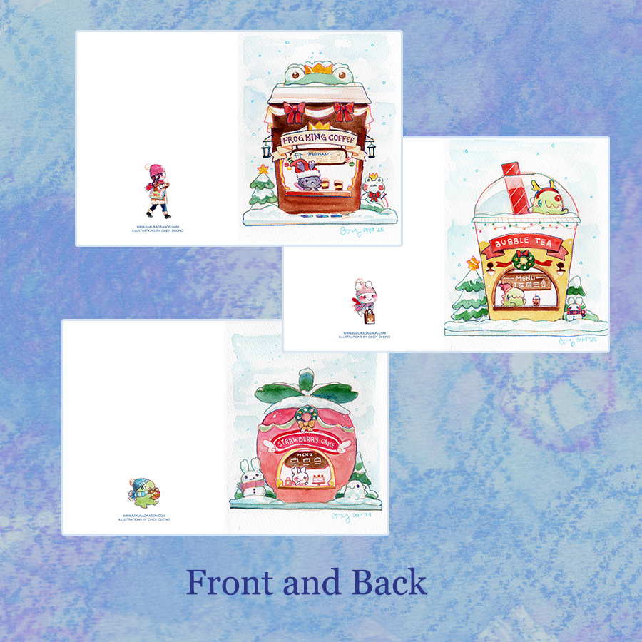 Winter Market Greeting Cards