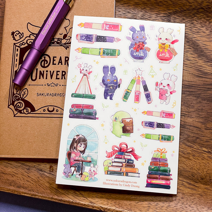 Journaler's Holiday Sticker Sheet