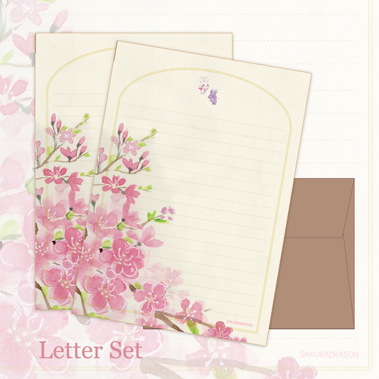 Cherry Blossom Letter Set