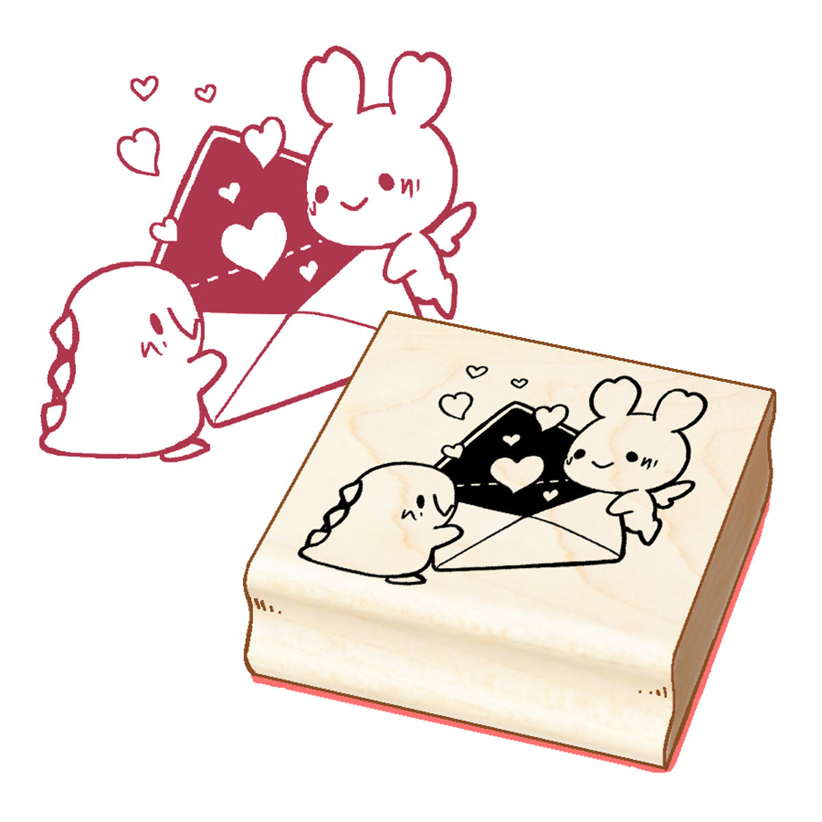 Penpal Love Wooden Stamp