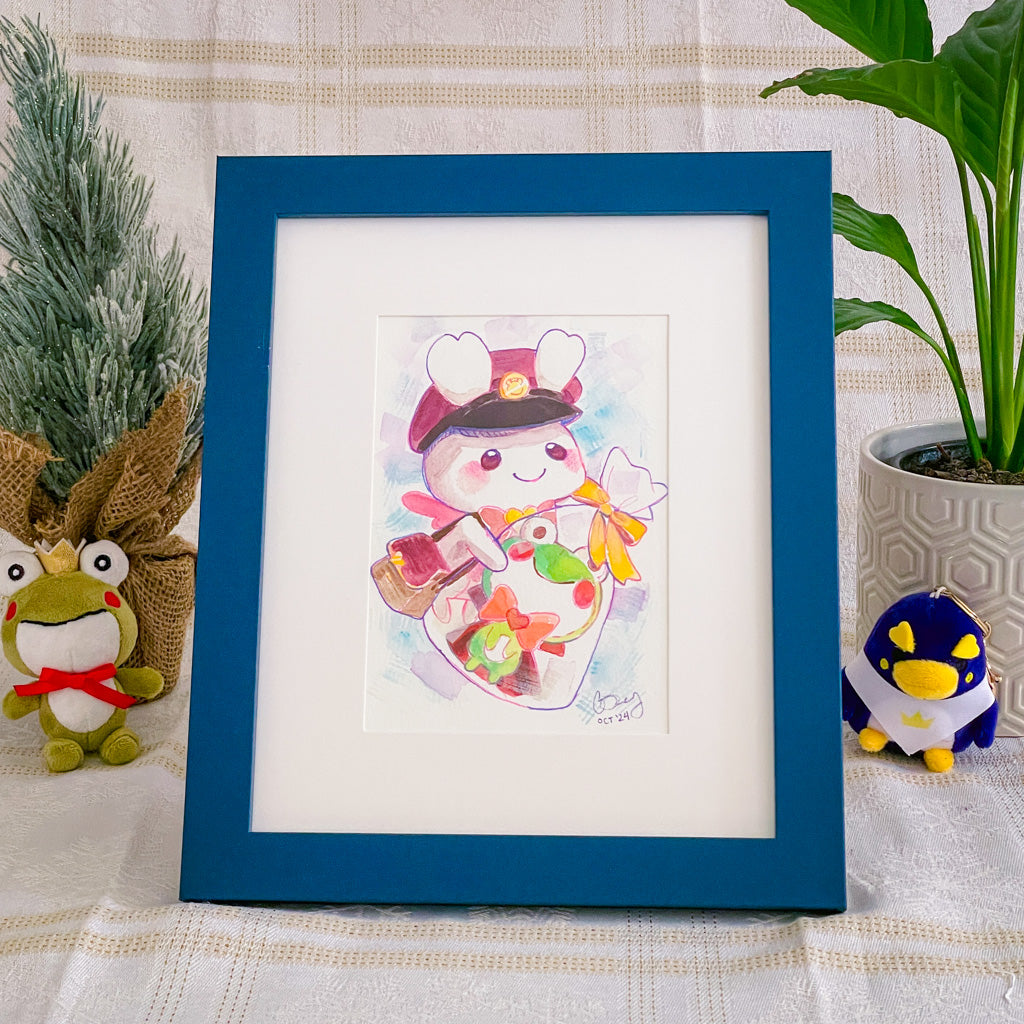 Special Delivery Plushie - Original Watercolor Painting