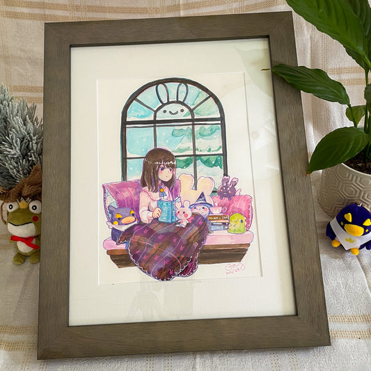 Reading Nook - Original Watercolor Painting