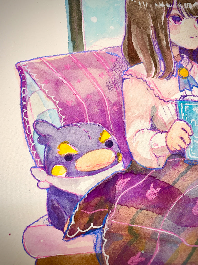 Reading Nook - Original Watercolor Painting