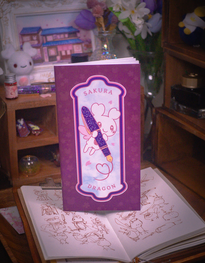 Sakura Street A5 Slim Notebook - Pen