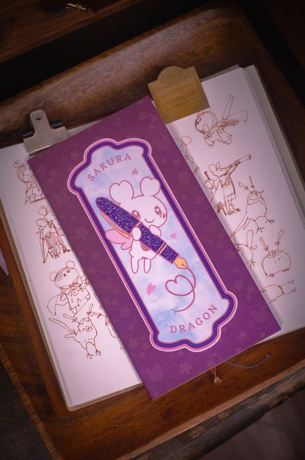 Sakura Street A5 Slim Notebook - Pen