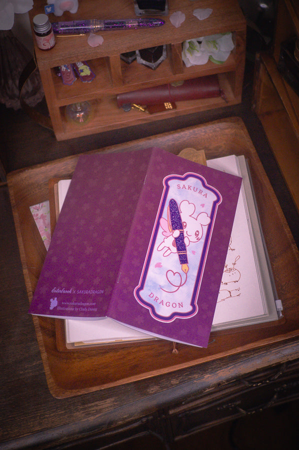 Sakura Street A5 Slim Notebook - Pen