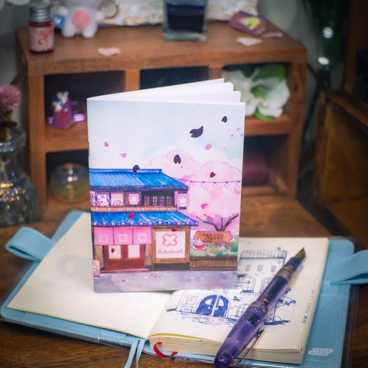 Sakura Street A6 Notebook - Shopfronts