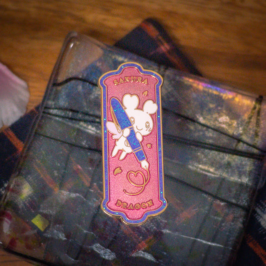 Sakura Street Enamel Pin - Pen