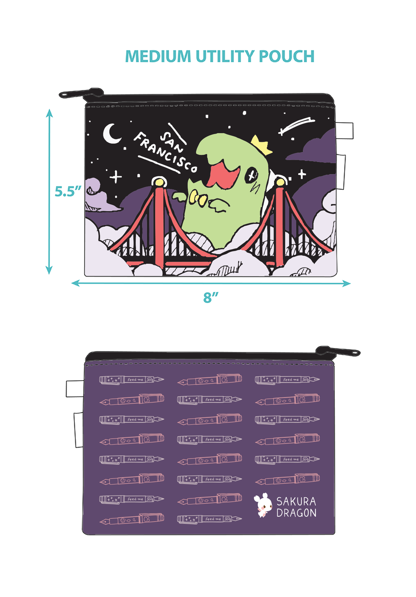 [Sakuradragon x Rickshaw Bags] SF Pen Show Utility Pouch