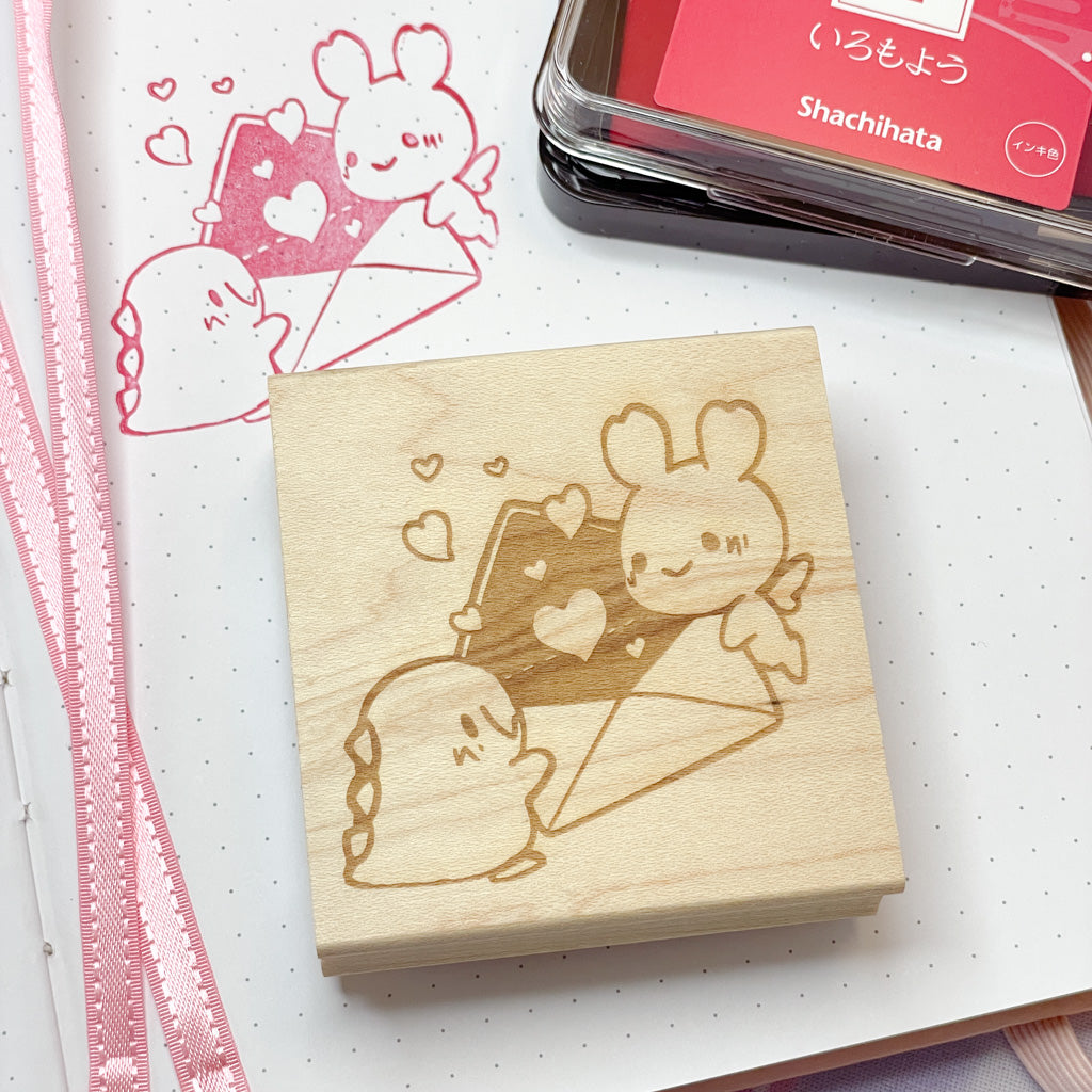 Penpal Love Wooden Stamp