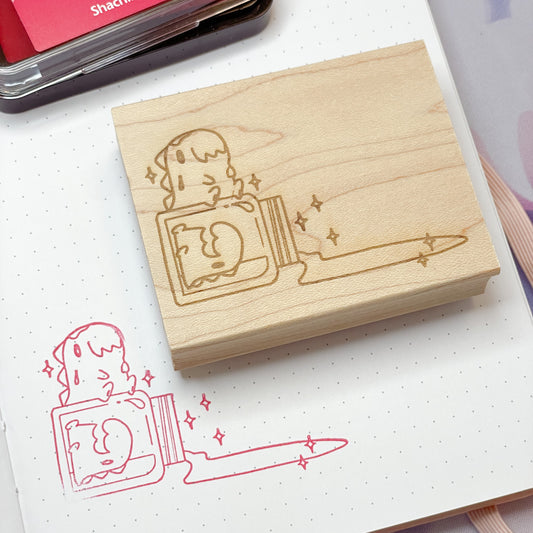 Troublemaker Wooden Stamp