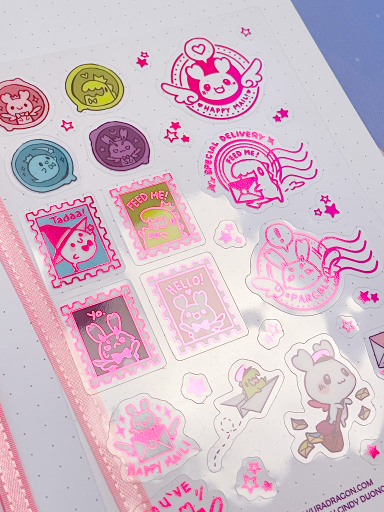 Tiny RPG Mail Clear Sticker Sheet