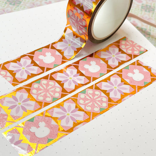 Paradise Flower Tiles PET Tape