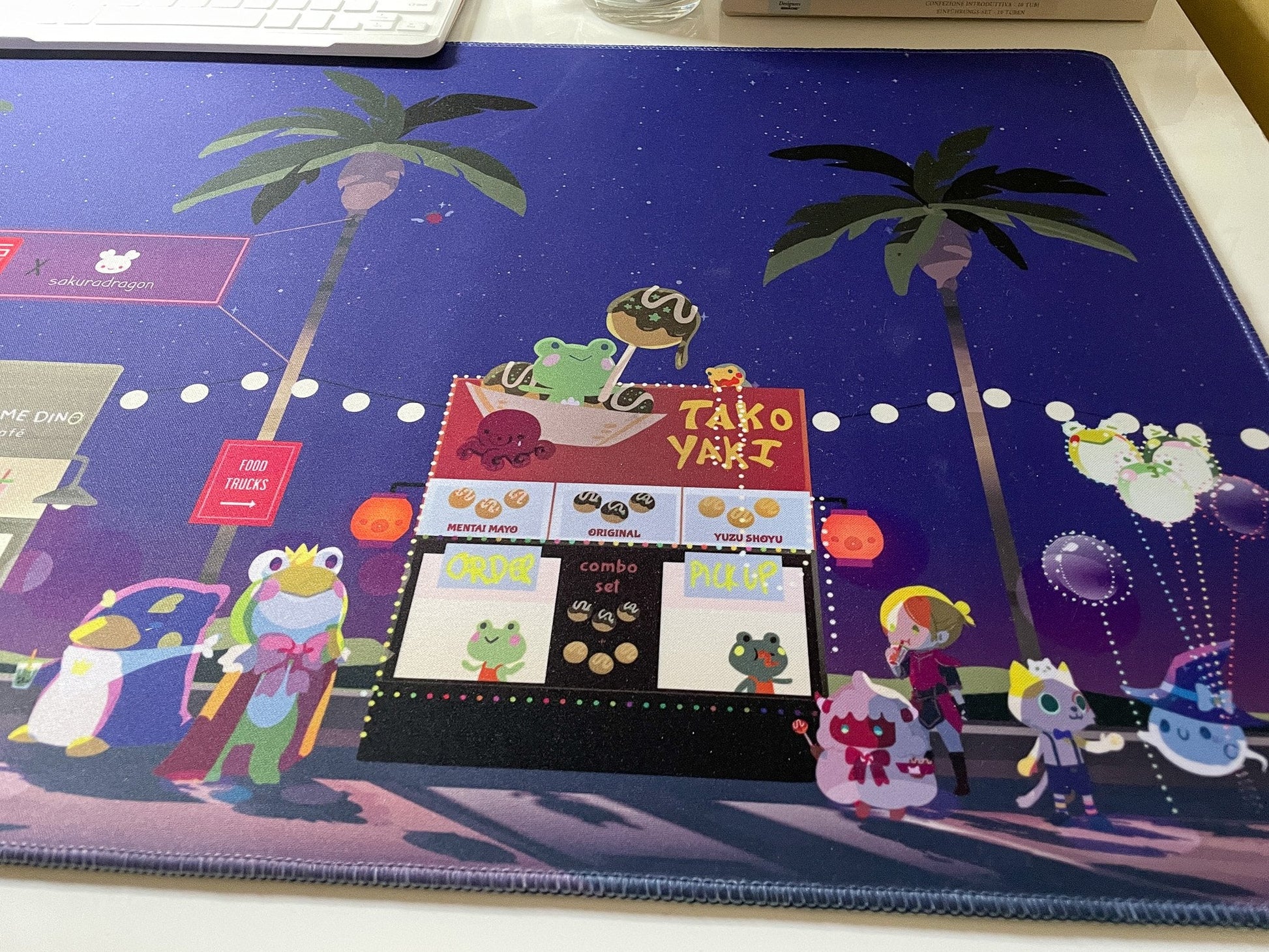 626 Night Market x Sakuradragon Collab Desk Mat - Sakuradragon