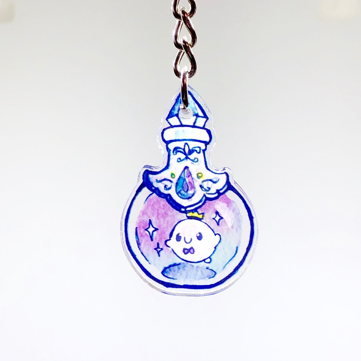 Bottled Ghostea Keychain - Sakuradragon