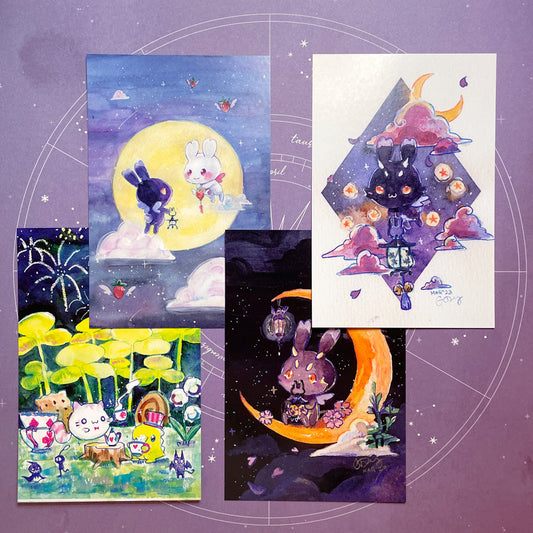 Moon Festivities Postcard Set