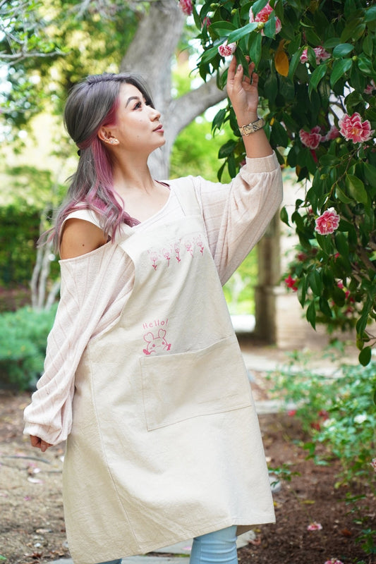 Sakuradragon's Garden Linen Apron - Sakuradragon