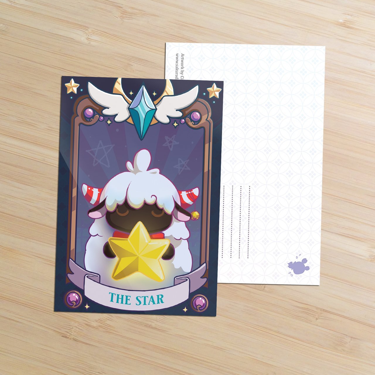 The Star Tarot Postcard - Sakuradragon